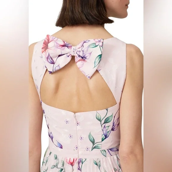 Marchesa NottePleated Blush Dress size 4